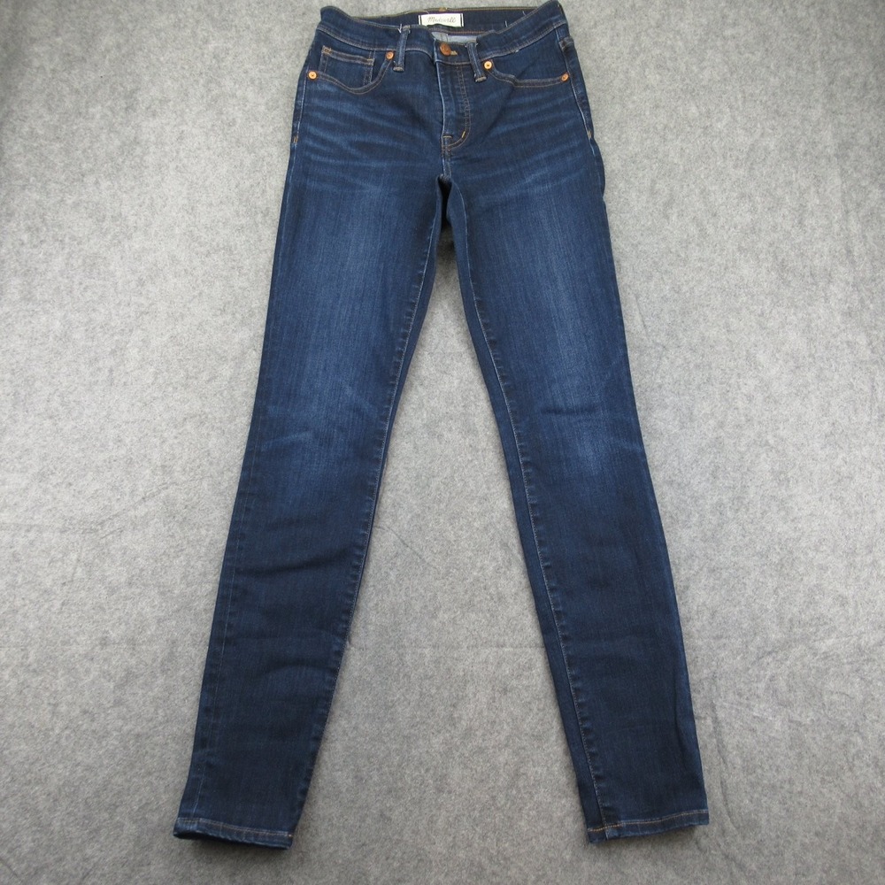 Madewell‎ Women's Skinny Jeans 26T Dark Blue Mid-Rise Stretch